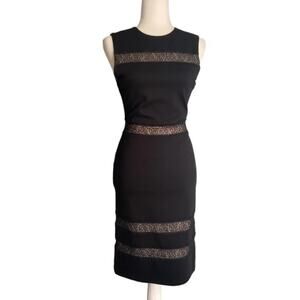 Alice + Olivia Kerrie Lace Panel Sleeveless Sheath Dress - Size 8